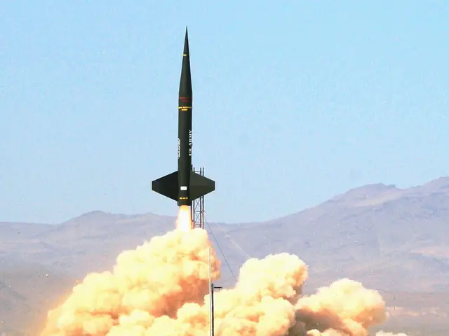 This is a rocket, this is sky, this is smoke, these are mountains and this is ground.