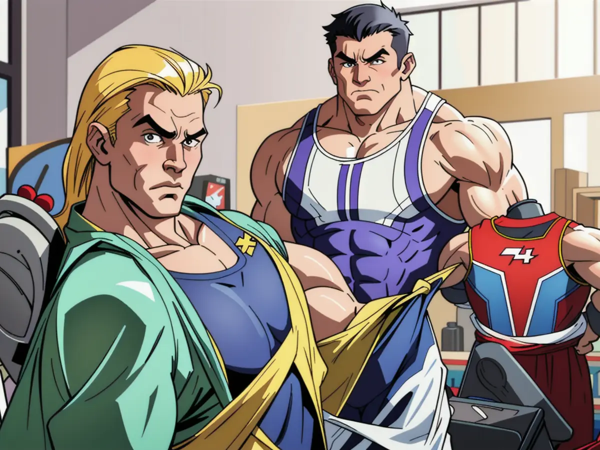 An individual scouring for footwear, specifically sneakers, within a retail outlet.